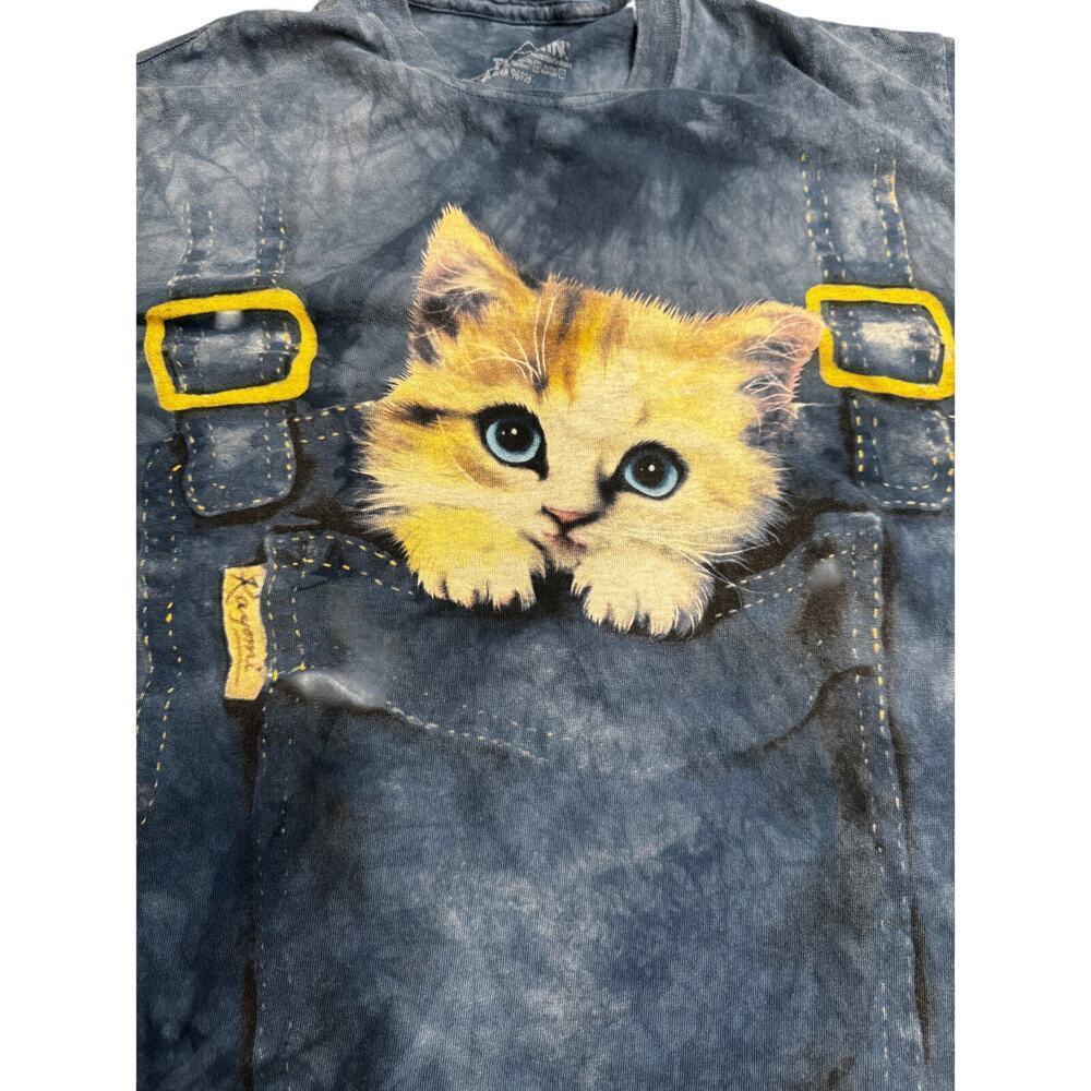 The Mountain Kitten Denim Overalls Graphic Men’s M / Women’s L (Unisex Fit) - Picture 3 of 5
